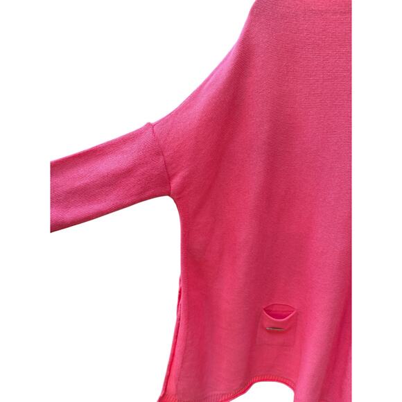 MerSea Catalina Sweater S/M Pink Dolman Sleeves Round Neck Mini Pockets - Picture 9 of 11